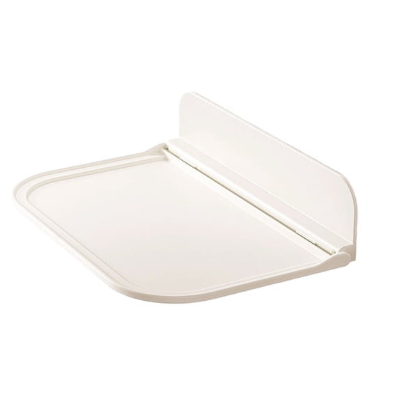 Foldable Floating Shelf Stick on Wall No Drill Installation Wall Mount Shelf Space Saving Organizer for Bathroom Kitchen Bedroom Any Place Extra Storage Needed