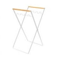 thumbnail image 1 of Symkmb Foldable Plastic Garbage Bag Rack Outdoor Camping Garbage Metal Rack wood+iron White, 1 of 6
