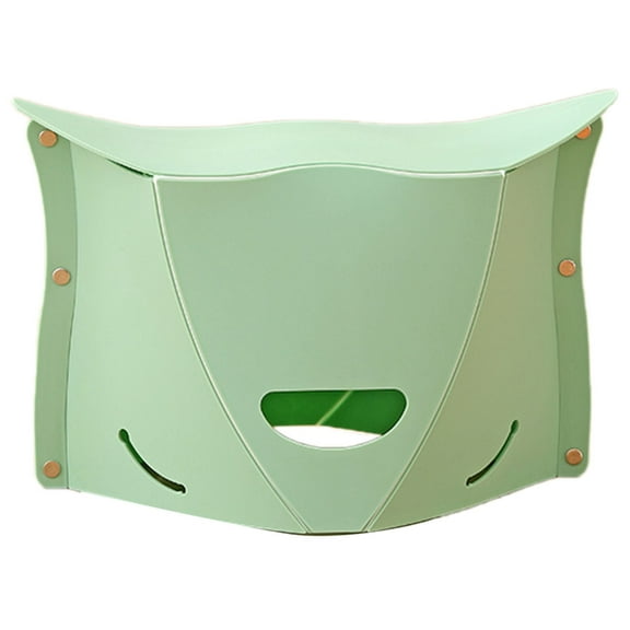 "Foldable Plastic Stool Function Portable Seat for Outdoor Camping & Fishing (Yellow/Green/Red) Lightweight 130g To Carry Bag (12.4"x8.3"x8.1")"