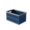 thumbnail image 1 of Foldable Plastic Storage Crate, Stackable Storage Basket with Side Handles and Ventilated Design, Portable Organizer Bin for Desktop, Countertop, Bedroom, Study, Office and Pantry, 1 of 6