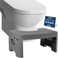 thumbnail image 1 of Foldable Plastic Toilet Squat Stool 8-inch Bathroom Squatting Posture Poop Stool, 1 of 11