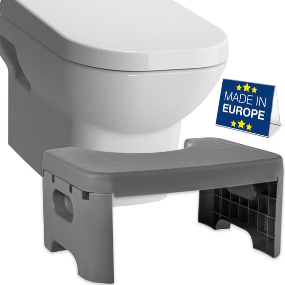 Foldable Plastic Toilet Squat Stool 8-inch Bathroom Squatting Posture Poop Stool