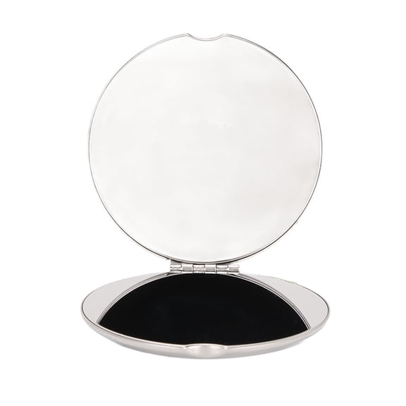 Foldable Pocket Mirror Double Sided Small Purse Mirror Compact Travel Mirror Round 3.9x2.8 Inches / 10.0x7.0 cm