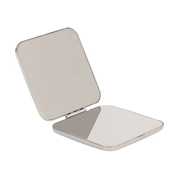 Foldable Pocket Mirror, Stainless Steel Double Sided Small Purse Mirror, Portable Compact Mirror Perfect For Purse, Pocket And Travel