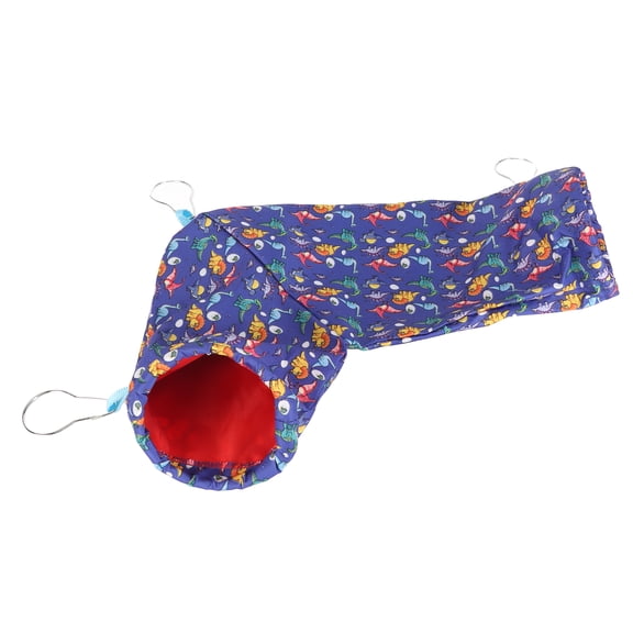 Foldable Polyester Small Pet Corner Tunnel Hideout for Hamsters Guinea Pigs Ferrets 11.4x9.8x4.3 Inches Small Pets