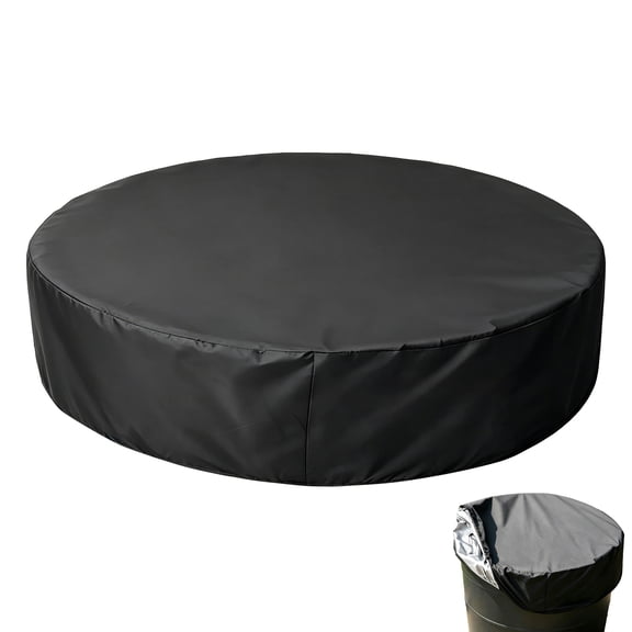 Foldable Pool Cover for 120/83/79/75/63/48/32in,Round Swimming Pool Cover for Pets Kids Bath Tub,Inflatable Pool,Anti-UV Dustproof Waterproof Pool Safety Cover,Outdoor Inflatable Paddling Cover