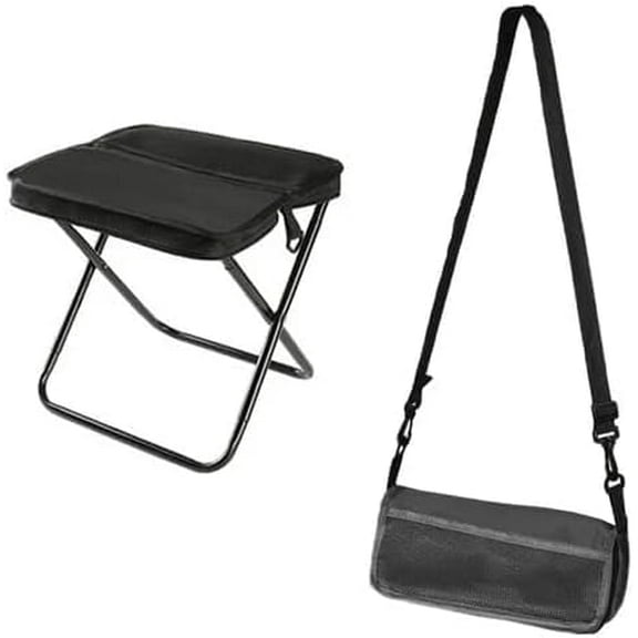 Foldable Portable Backpack Stool: Collapsible Stool for Camping and Hiking, Lightweight Ultralight Pocket Chair, Capacity 330LBS