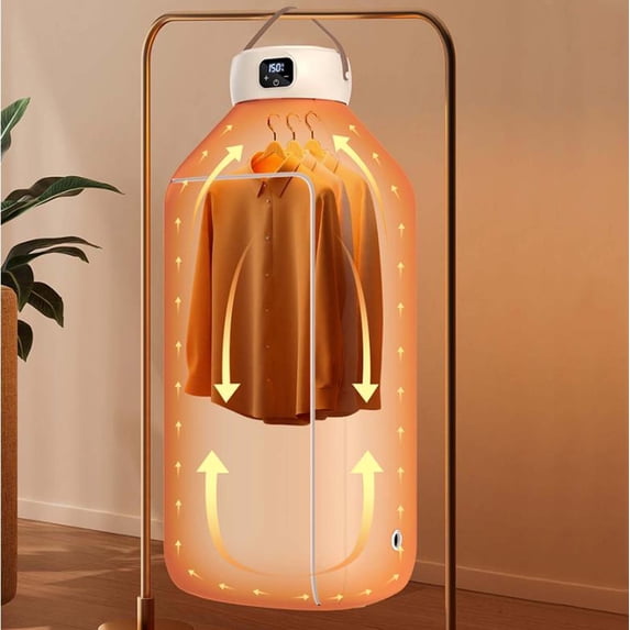 Foldable Portable Clothes Dryer, Timed Electric Drying Machine for Underwear and Baby Socks, Large Capacity Energy-Saving Design