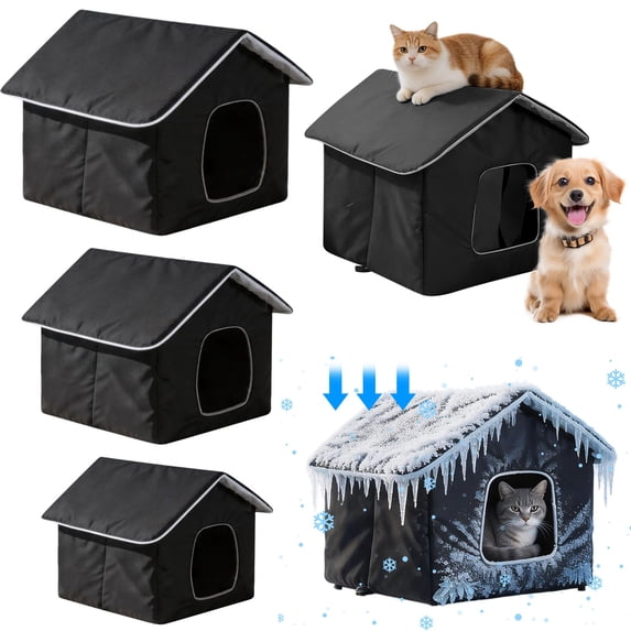Foldable Portable Cooling Pet House, Waterproof Summer Kennel Bed for Kittens & Small Dogs, Indoor & Outdoor Use