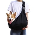 thumbnail image 1 of Foldable Portable Dog Backpack Breathable Pet Outing Bag Pet Bag Adjustable Shoulder Strap Messenger Bag, 1 of 4
