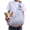 thumbnail image 1 of Foldable Portable Dog Backpack Breathable Pet Outing Bag Pet Bag Adjustable Shoulder Strap Messenger Bag, 1 of 4