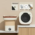 thumbnail image 1 of Foldable Portable Washing Machine with 8.5L Capacity and 3 Wash Modes, Compact Mini Washer for Underwear, Dormitory, Travel, RV and Small Apartment Laundry, 1 of 8