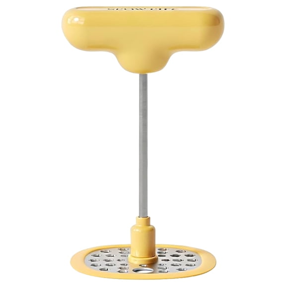 Foldable Potato Masher,Folding Stainless Steel Head,Hand Masher,Space Saving,Masher Kitchen Tools For Potato,Bean,Vegetable,Fruit,Meat Smasher Tool For Ground Beef,Food Masher Utensil,1 Pack,Yellow
