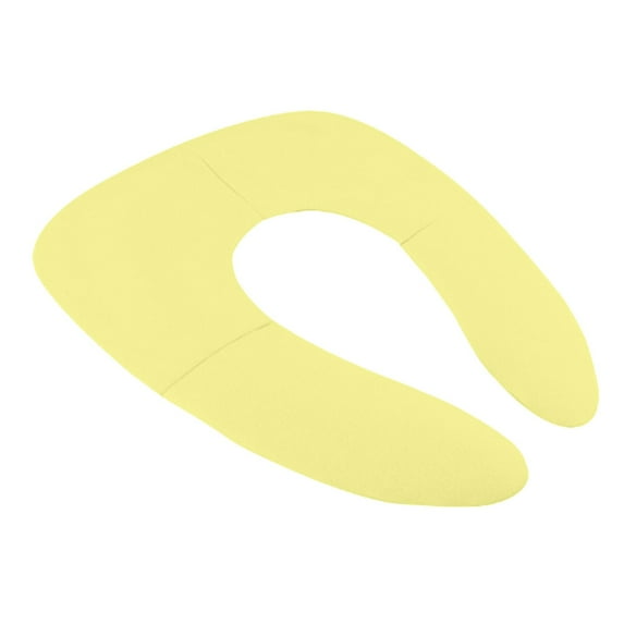 Foldable Potty Training Seat, Early Age Travel Toilet, Non-slip Pads, Plastic Material, Portable Design for Toddlers at Home and Travel, Yellow Color, by FAJHHA