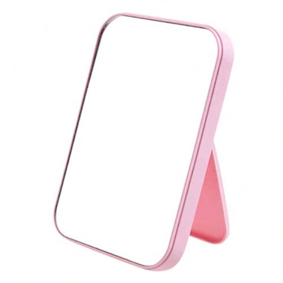 Foldable Princess Mirror - Portable Simple and Square - Perfect for Women Pink