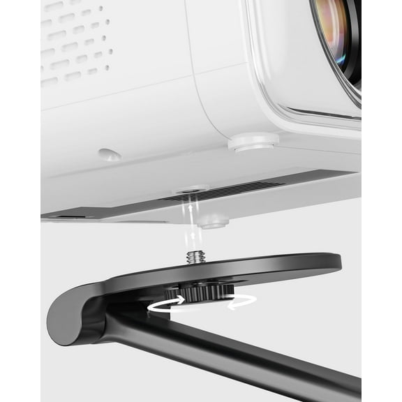 Foldable Projector Stand, -Compact with 180 , 1/4-Inch Screw Mount, Portable for D1 & Most Projectors