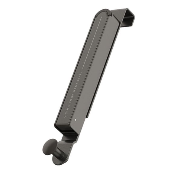Foldable Pull-Out Over The Door Hook Drying Rack 10.6213.38 No-Drill Gray Garment Hanger Rack, 6-Hanger Capacity with Drop Bar for Home Bedroom Laundry & Travel Use