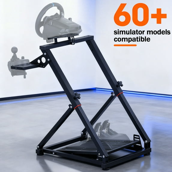 Thicken Racing Wheel Stand - Foldable Triangle Structure Steering Wheel ...