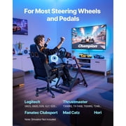 Foldable Racing Wheel Stand for Logitech G29 G920 G923, Compatible with Thrustmaster T300RS TX, Adjustable Simulator Cockpit for Gaming Setup
