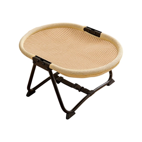 Foldable Raised Cat Bed Cot, Breathable Mesh Elevated Hammock Pet Bed, No-Assembly Lightweight Non Slip Design for Cats Small Dogs, Indoor Outdoor Use(A)