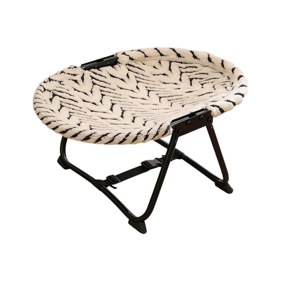 Foldable Raised Cat Bed Cot, Breathable Mesh Elevated Hammock Pet Bed, No-Assembly Lightweight Non Slip Design for Cats Small Dogs, Indoor Outdoor Use(C)