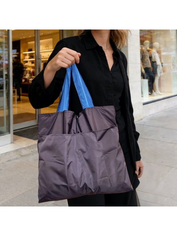 Foldable Reusable Shopping Bags kitchen reusable grocery bags Washable nylon Bags in Pocket