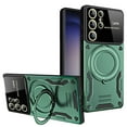 thumbnail image 1 of Foldable Ring for Samsung Galaxy S23 Ultra Case, with Magnetic [Invisible Durable Stand] [Compatible with Magsafe] [Military Grade Shockproof] Fall-Proof Matte Slim Hybrid Phone Case Cover, Darkgreen, 1 of 8