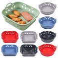 thumbnail image 1 of Foldable Round/Square Air Fryer Liner Basket 8.5 Inch Air Fryer Silicone Pot Reusable Baking Tray Accessories for 3.6-6.8 QT Oven Microwave, 1 of 6