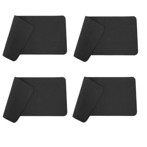 Foxnovo Nbr Floor Padding Black for Home Gym Equipment Wear-Resistant 4Pcs