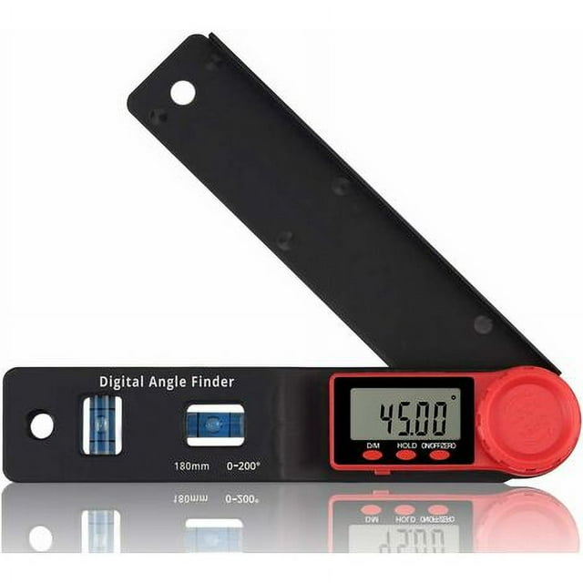 Foldable Rulers, 180mm Digital Angle Protractor, Inclinometer Angle
