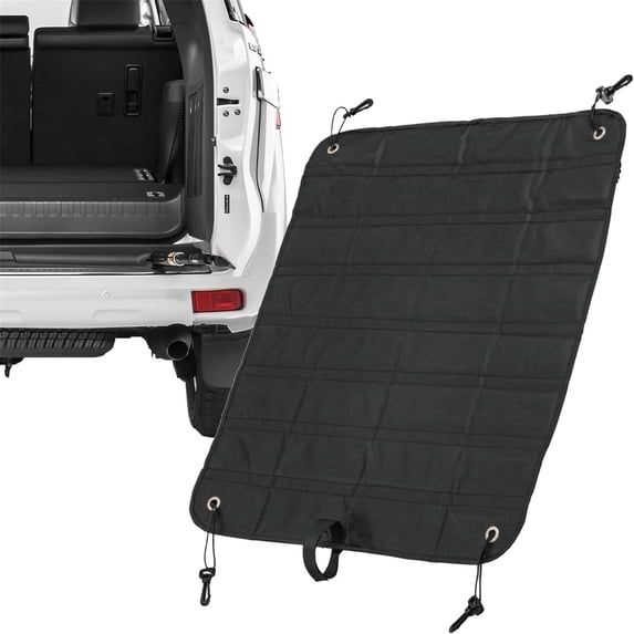 Foldable SUV Trunk Mat for Dogs, Waterproof Non Slip Boot Liner, Scratch Resistant Cargo Cover with Flap, for Pet Travel Car Protection