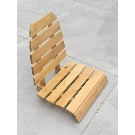 Foldable Sauna Backrest,Bathtub Stool,with Backrest Sauna Chair, with Non-Slip Pads, Suitable for Infrared Sauna Backrest and Barrel Sauna Backrest, Ergonomic Design$$Garden & Patio
