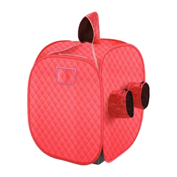 Foldable Sauna Room Tent SPA Rooms Full Body Lightweight Steamer Not Included for Home Red