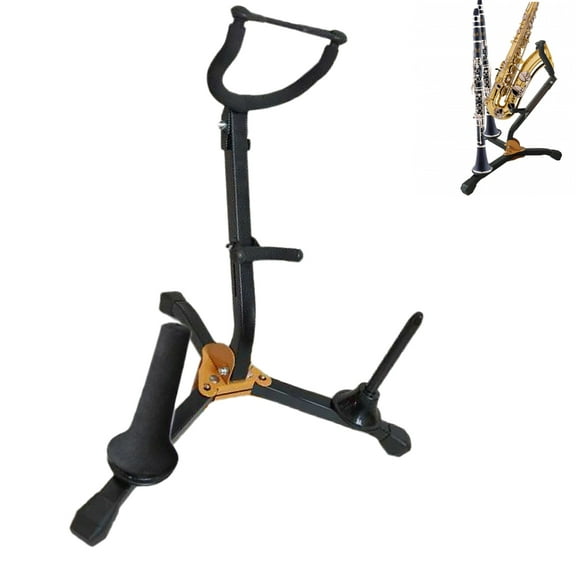 Foldable Saxophone Stand Altos Tenors Sax Stand Adjustable Metal Triangular Base Saxophone Holder Musical Instrument Stand