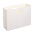 thumbnail image 1 of Foldable Scrapbook Paper Storage Organizer, Scrapbook Paper Storage, Plastic File Organizer, Storage Bins Cubes Box for 12" x 12" Paper, Scrapbook Papers, Cardstocks, Documents(White,12.6x4.3x9.6"), 1 of 9