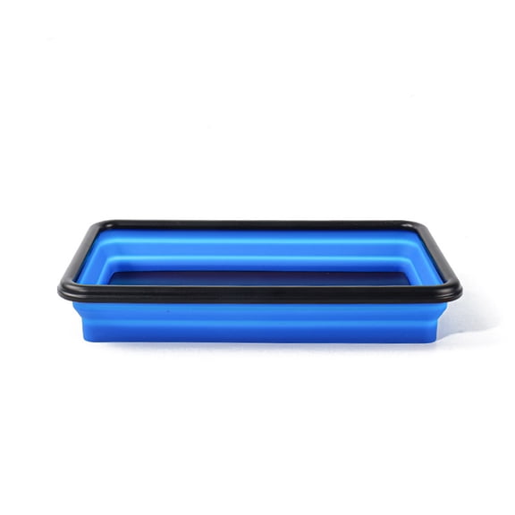 Foldable Screw Tray Silicone Bowl for Garage Tool Part Organization
