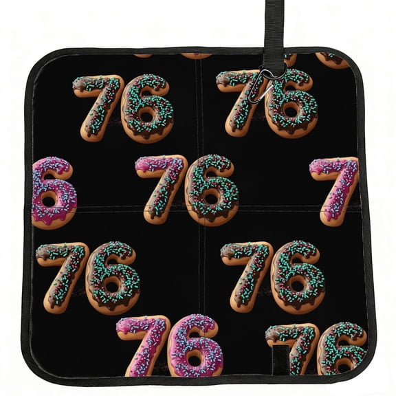 Foldable Seat Cushion Oxford Fabric Waterproof Pe Cotton Stadium Bleacher Pad Camping Travel Outdoor Seat Folds 15.8x15.8in Donut Number 76 Pattern
