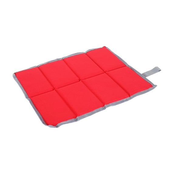 Foldable Seat Cushion for Outdoors,Waterproof Camping Seat Pad,Foam Insulated Seat Mats for Camping,Picnic,Hiking,15.4x11.6 Inch,Red