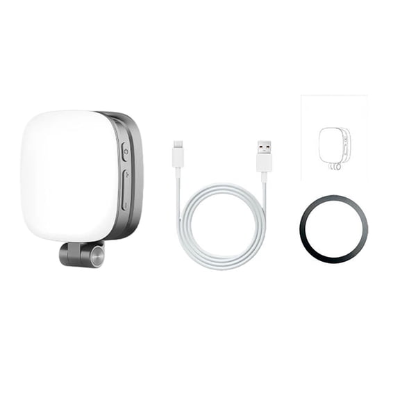 Foldable Selfie Fill Light 5 Color Temperature 5 Brightness Phone Holder Rechargeable Live Streaming Video