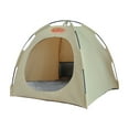 thumbnail image 1 of Foldable Semi-Enclosed Pet Tent Bed, Removable Washable Dog Cat Bed With Plush Mat, Indoor Outdoor Use For Small Medium Pets, Easy To Clean And Store Portable Design, 1 of 4