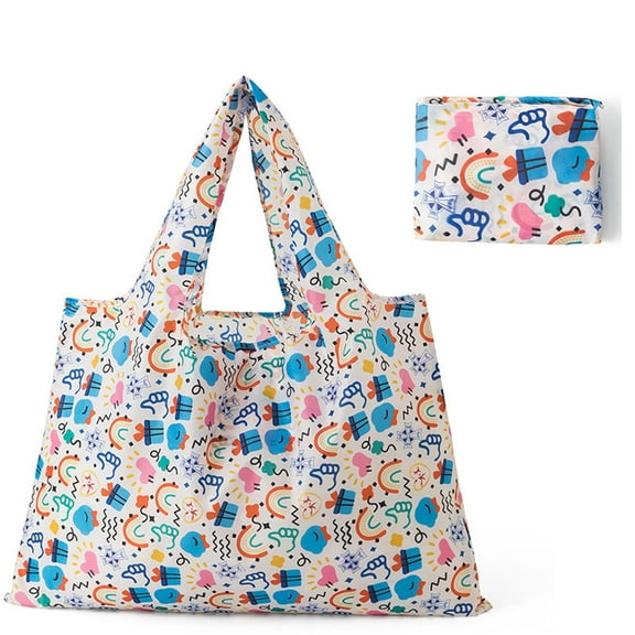 Foldable Shopping Bag,Reusable Tote Bag,Lightweight Shoulder Bag,Large Capacity Shopping Bag,Portable Grocery Bag,Travel Foldable Bag,Eco-Friendly Tote,Women’s Shopping Organizer