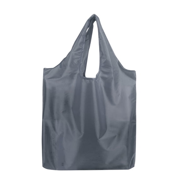 Foldable Shopping Bag, Reusable Grocery Tote Bags, Heavy Duty Portable Nylon Bag for Groceries Travel, Machine Washable, Large Capacity, Gray