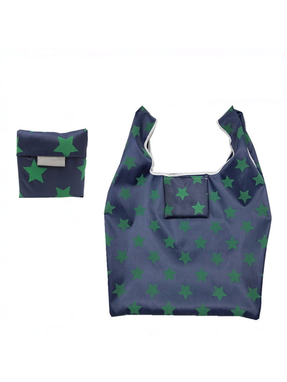 Foldable Shopping Bag, Usupdd Waterproof Oxford Tote 40L Heavy Duty Reinforced Handles, Eco-Friendly Grocery Travel Bag with Carry Pouch for Beach Laundry