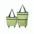 thumbnail image 1 of Foldable Shopping Cart Grocery Cart with Wheels • Heavy Duty Shopping Bag • Telescopic Storage Cart for Traveling & Supermarket • Reusable Tote Shoulder Bag • Hides Wheels • 30L Large Capacity, 1 of 9