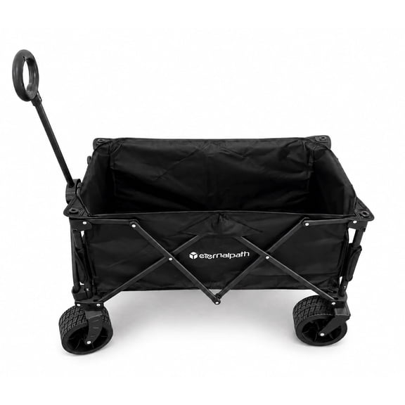 Foldable Shopping Cart, Wagons Carts with Wheels, Lightweight Portable Utility, Folding Grocery Wagon Cart for Grocery, Camping