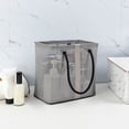 thumbnail image 1 of Foldable Shower Caddy Toiletry Bag, Metal Frame Mesh Travel Organizer with Handle, Quick-Dry Bathroom Storage Basket, Gray 10.24x9.84x6.3 in, 1 of 6