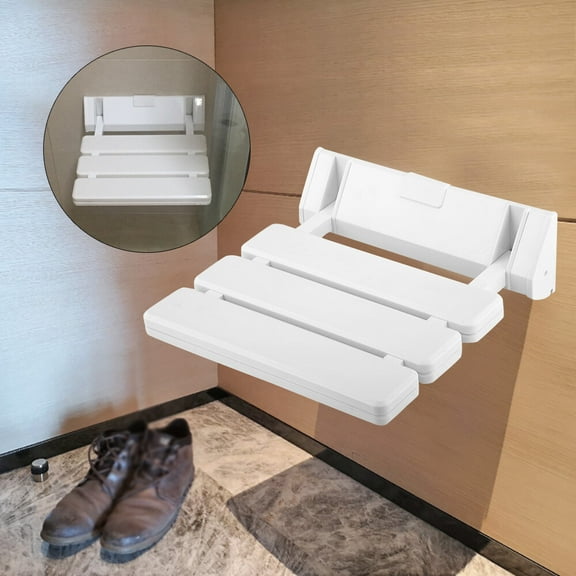 Foldable Shower Seat Safety Wall Mount Bench Chair for Elderly/Pregnant/Disables