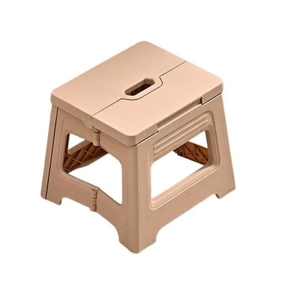 Foldable Shower Stool for Shaving Legs, Plastic Shower Foot Rest for Inside Shower, 7.87" Anti-Slip Small Folding Stool for Travel/Bathroom (Pink)