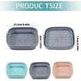 thumbnail image 1 of Foldable Silicone Air Fryer Liner - Non-Stick Reusable Baking Tray for Air Fryers, Ovens, and Microwaves - Blue, 1 of 9
