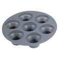 thumbnail image 1 of Foldable Silicone Baking Pan | 7-Hole Retractable Cake Molds | Food Grade Heat-Resistant -40°F to 446°F | Non-Stick Easy Clean Accessory | 18x3cm Kitchen Helper, 1 of 2